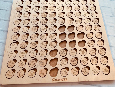 Деревянная игра Математическая мозаика Познавалка 44090900 Poznavalka