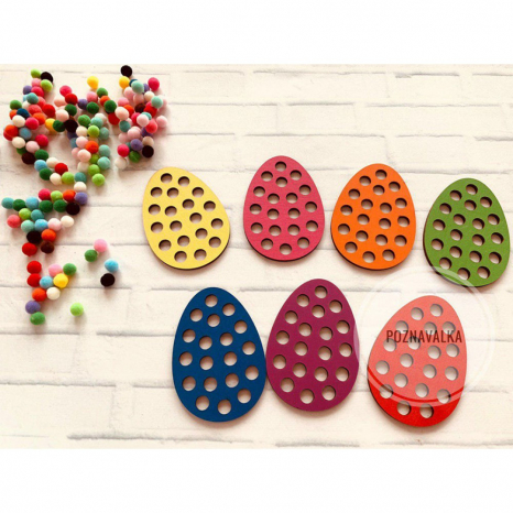 Дерев'яна гра-сортер "Сім яєць". Poznavalka. 44091100