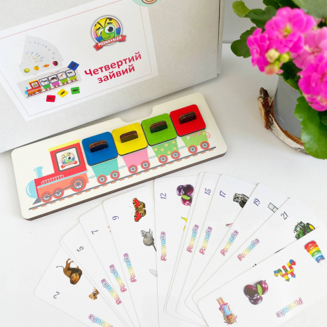 Дерев'яна гра Четвертий зайвий Познавалка 44091200  Poznavalka