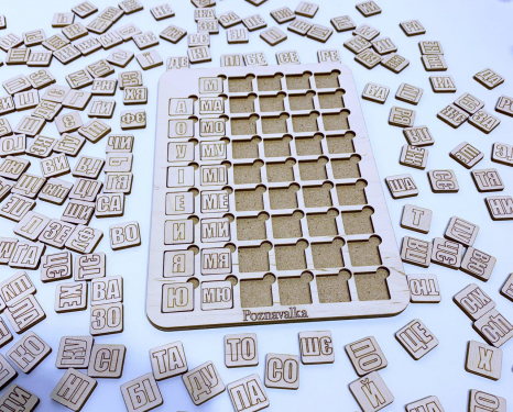 Деревянная игра Таблица для чтения Познавалка 44091400 Poznavalka