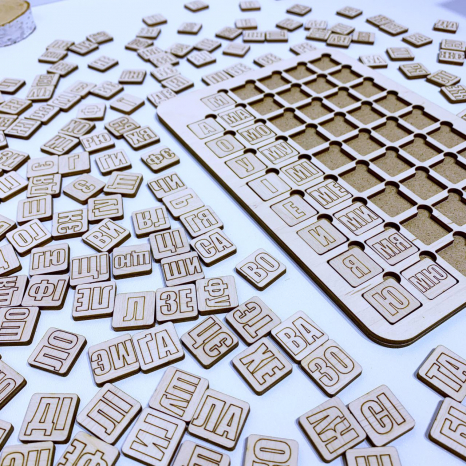 Деревянная игра Таблица для чтения Познавалка 44091400 Poznavalka