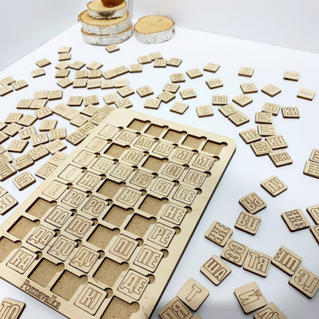 Деревянная игра Таблица для чтения Познавалка 44091400 Poznavalka