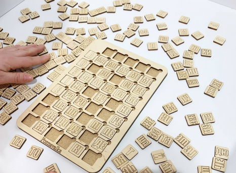 Деревянная игра Таблица для чтения Познавалка 44091400 Poznavalka