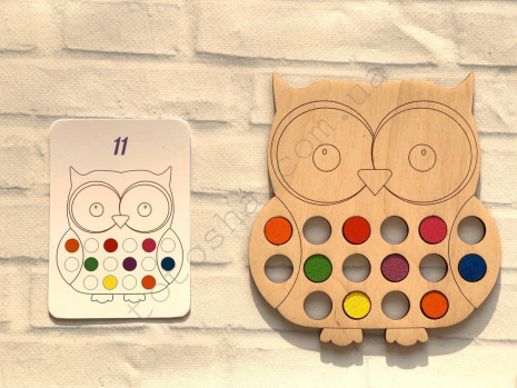 Дерев'яна гра Совушка міні гра Познавалка 44091900 Poznavalka