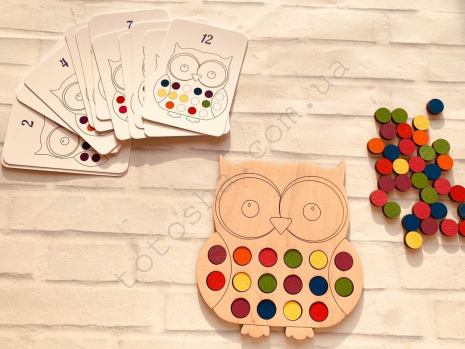 Дерев'яна гра Совушка міні гра Познавалка 44091900 Poznavalka