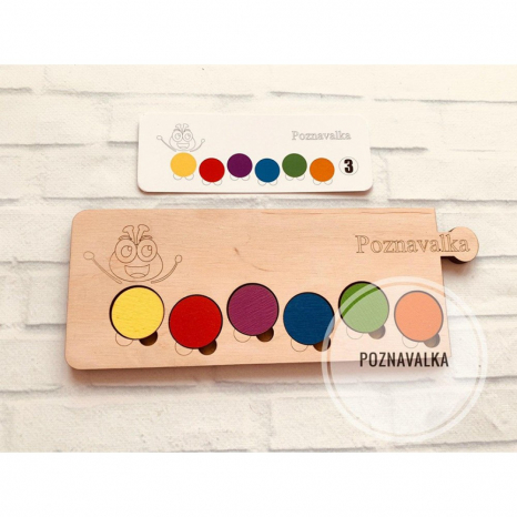 Дерев'яна гра Гусениця трансформер Познавалка 44092300 Poznavalka