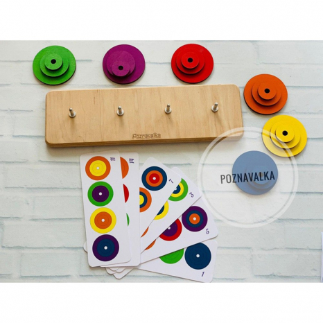 Дерев'яна гра Гра з кільцями 1 рівень Познавалка 44092900 Poznavalka