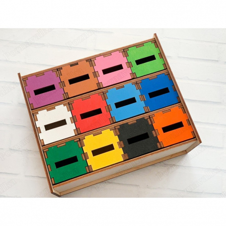 Дерев'яна гра Настільний комодик Познавалка 44093900 Poznavalka