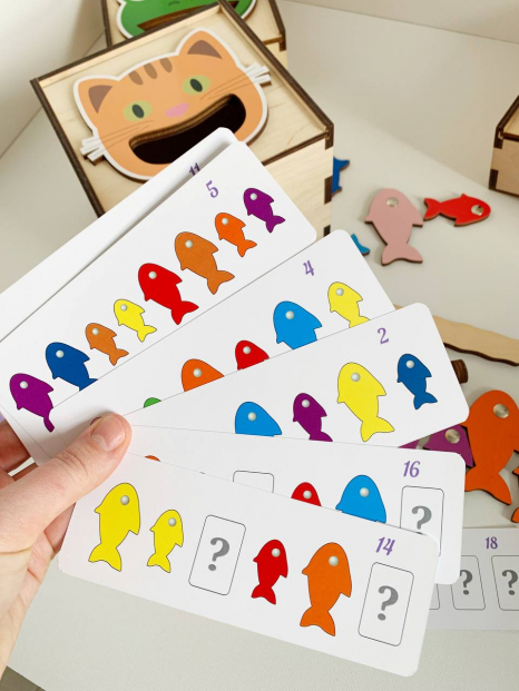 Деревянная игра Голодная кошка Познавалка 44094000 Poznavalka