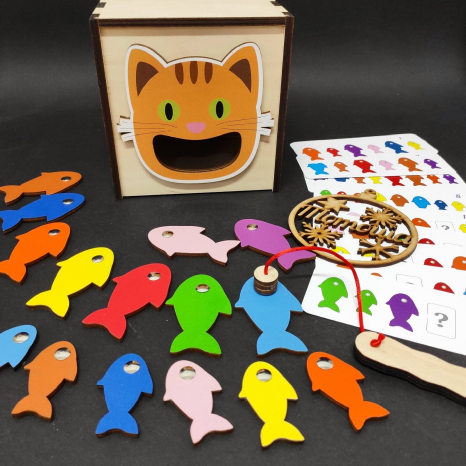 Деревянная игра Голодная кошка Познавалка 44094000 Poznavalka