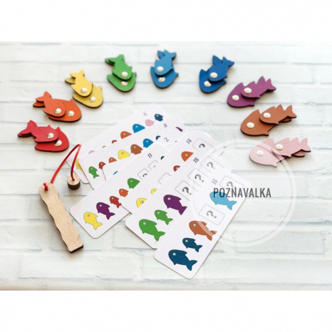 Дерев'яна міні-гра "Рибки". Poznavalka. 44094200