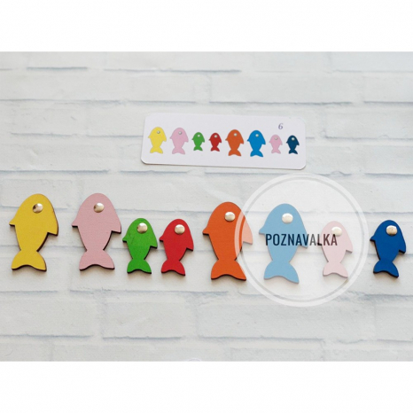 Дерев'яна міні-гра "Рибки". Poznavalka. 44094200