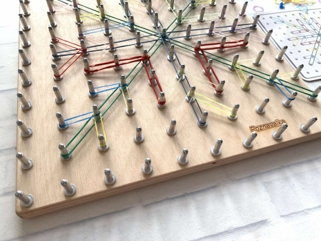 Математичний планшет (геоборд) 10 Х 10 кілочків. Poznavalka. 44094600B