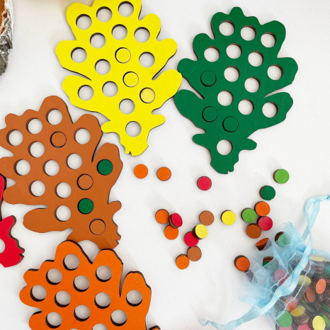 Дерев'яна гра сортер Дубові листочки Познавалка 44094800 Poznavalka