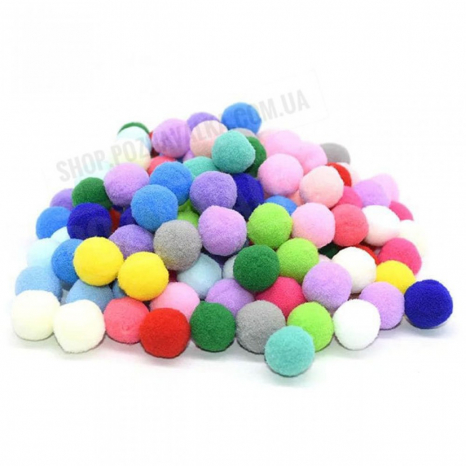 Помпони 1 см 500 шт Познавалка 44095200 Poznavalka