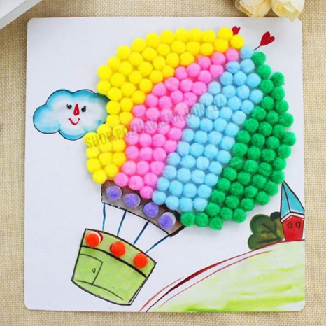 Помпони 1 см 500 шт Познавалка 44095200 Poznavalka