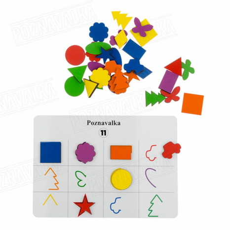 Дерев'яна гра сортер Лото колір/форма Познавалка 44095400 Poznavalka