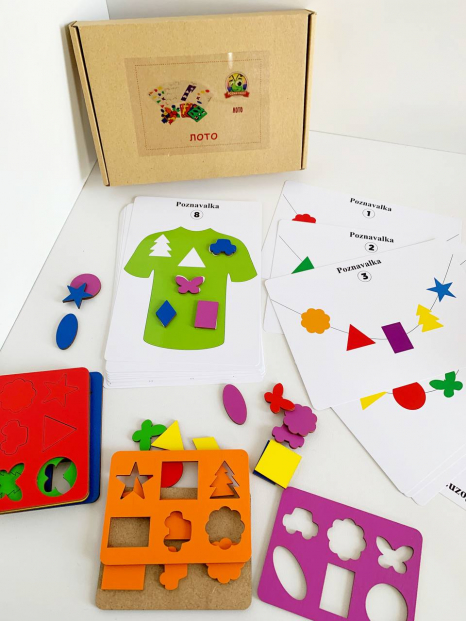 Дерев'яна гра сортер Лото колір/форма Познавалка 44095400 Poznavalka
