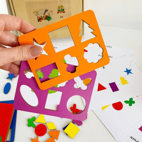 Дерев'яна гра сортер Лото колір/форма Познавалка 44095400 Poznavalka