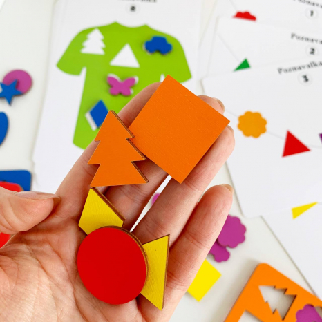 Дерев'яна гра сортер Лото колір/форма Познавалка 44095400 Poznavalka