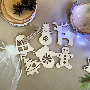 Дерев'яні ялинкові іграшки Познавалка (комплект)