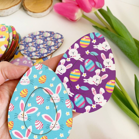 Дерев'яна гра Великодні яйця з візерунками Познавалка