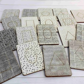 Деревянная игра-сортер Досточки Сегена черно-белые Познавалка