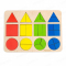 Деревянная дидактическая игра Сложи фигуру (дроби) Познавалка