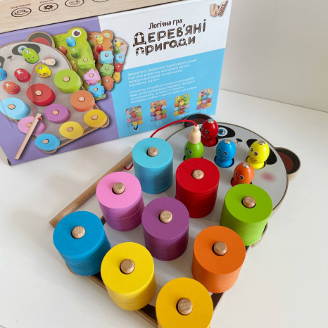 Дерев'яний розвиваючий сортер-рибалка Панда 44120