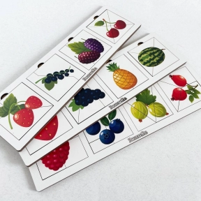 Игра - головоломка пазл сложи квадрат Собери ягоды Познавалка Poznavalka