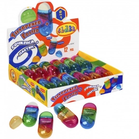 Точилка (чинка) з контейнером та ластиком FLUOR Class 4829