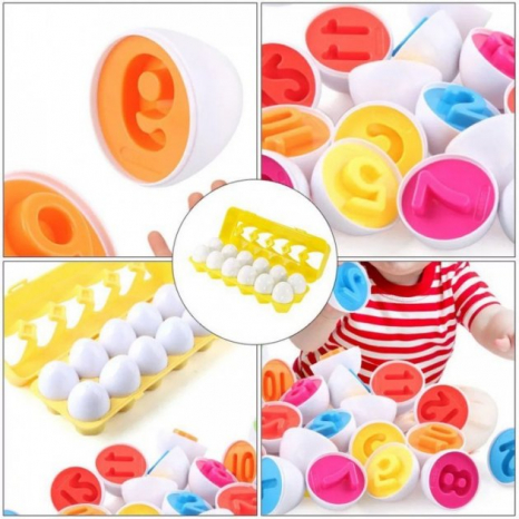 Сортер Яйця в лотку Цифри