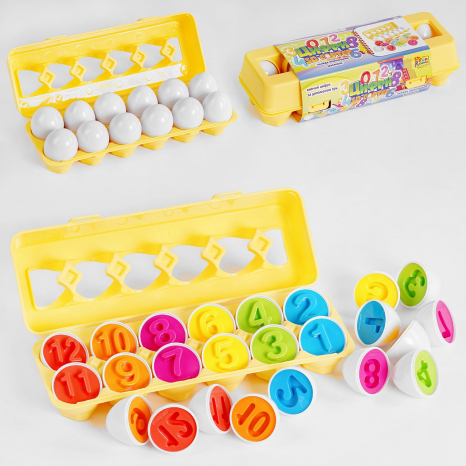 Сортер Яйця в лотку Цифри