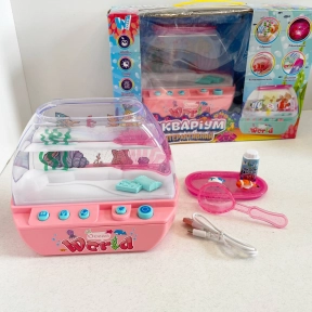 Детский игрушечный интерактивный музыкальный аквариум-ночник с подсветкой, сказки, песни, Bluetooth 