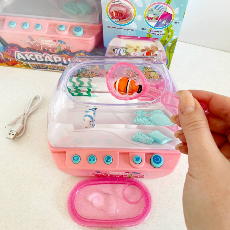 Детский игрушечный интерактивный музыкальный аквариум-ночник с подсветкой, сказки, песни, Bluetooth 