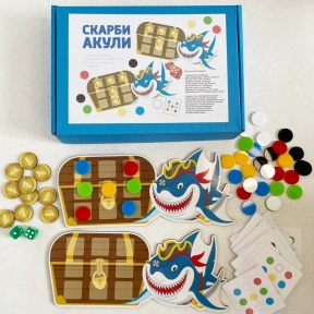 Детская настольная игра Сокровища акулы SP