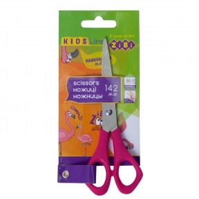 Ножиці дитячі для шульги 14,2см (рожеві)  ZiBi 5002-10