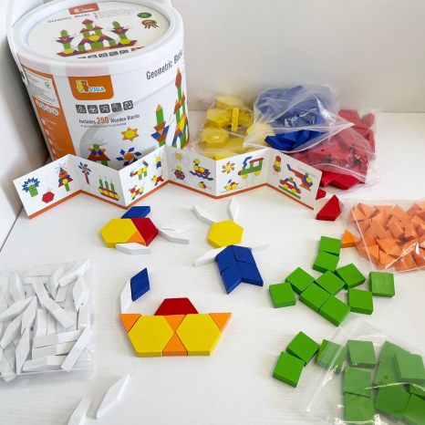 Дерев'яний конструктор Набір будівельних блоків Viga Toys (50065)