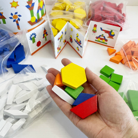 Дерев'яний конструктор Набір будівельних блоків Viga Toys (50065)