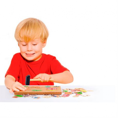 Набір для творчості: дерев'яна мозаїка з молотком Ферма (51606)