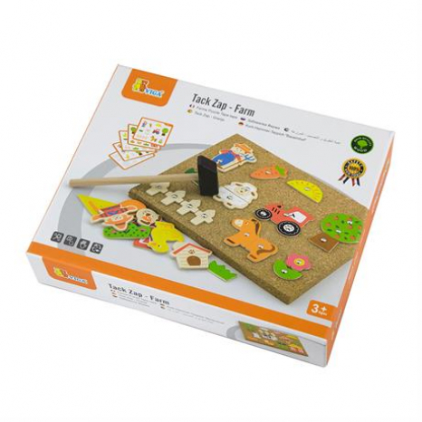 Набір для творчості: дерев'яна мозаїка з молотком Ферма (51606)