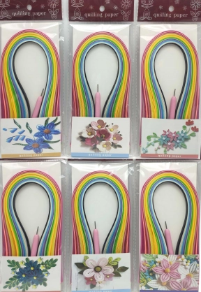 Набор цветной бумаги для квиллинга 5мм*390мм 20цв. 170л. с инструментом 6 видов, 5230