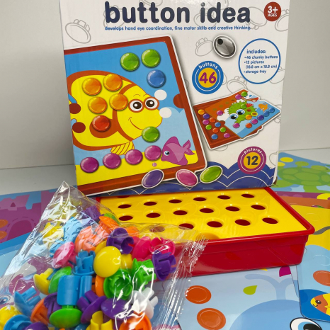 Мозаїка з гудзиками Тварини (морські) 3D 528