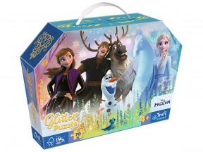 Глітерні пазли Друзі назавжди" / Дісней: Крижане серце 70 деталей Trefl 53018