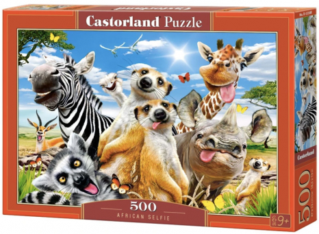 Картонний пазл Африканське селфі, 500 елементів, Castorland, 53568