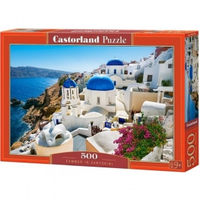 Картонный пазл Castorland 500 элементов (3575) Лето на Санторине, 47*33 см