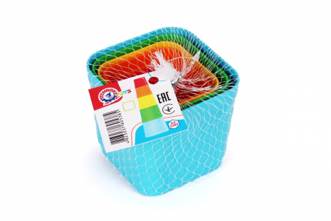 Пірамідка - мотрійка квадратна: набір пасочок Фортеця 5385 Технок