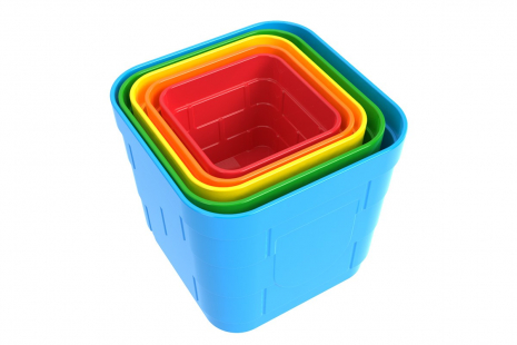 Пірамідка - мотрійка квадратна: набір пасочок Фортеця 5385 Технок