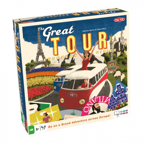 Настільна гра Чудова подорож, (The Great Tour: European Cities), Tactic, 55402)