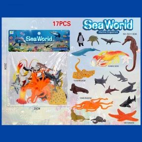 Набор игрушечных морских и речных фигурок. 559-321A